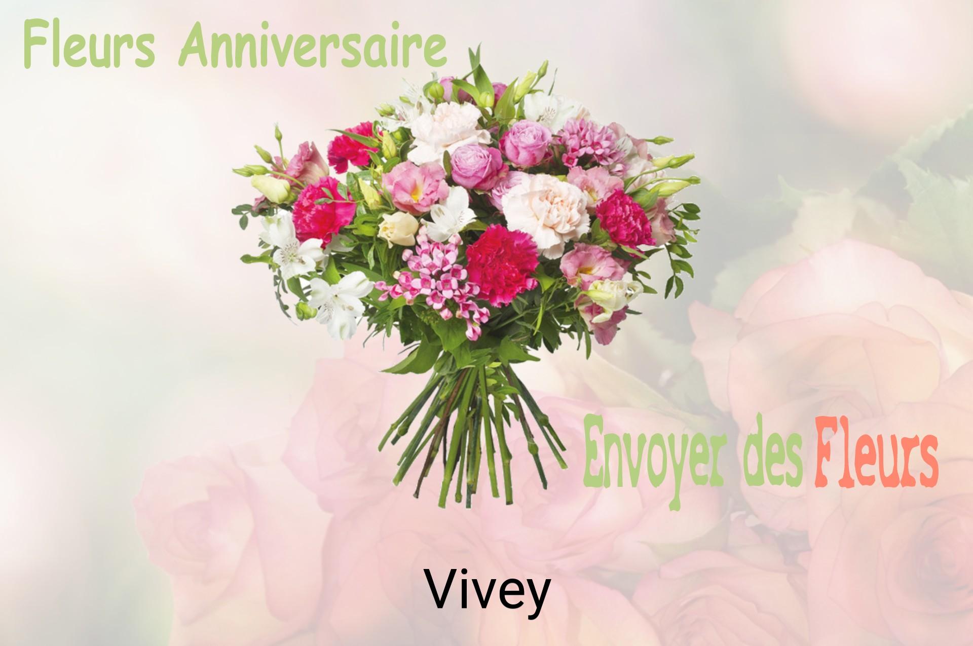 Bouquet de fleurs d’anniversaire livré à Vivey